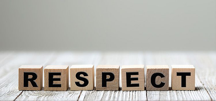 Rispetto significato Rispetto significato - la parola respect scritta su cubi di legno