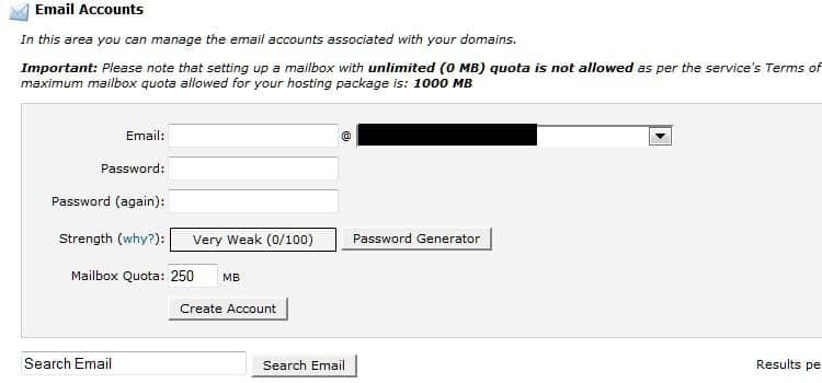 Creare un indirizzo email con SiteGround