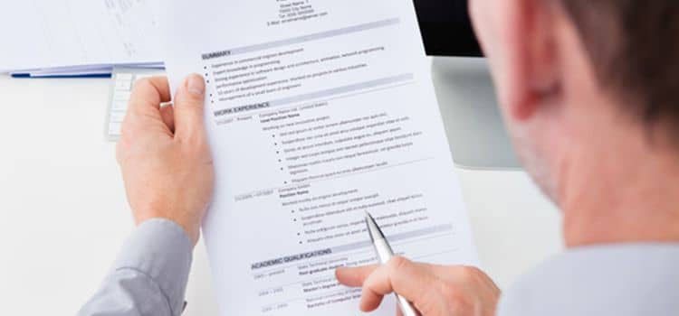 Fac simile curriculum vitae